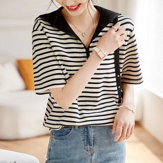 Slimming High-grade Half-sleeve Top Phosgene