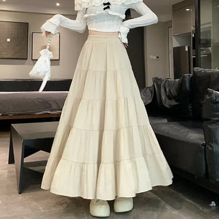 Spring And Summer High Waist Design Sense A- Line Skirt Phosgene