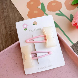 Sweet Bowknot Children Fringe Hairpin Phosgene