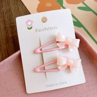 Sweet Bowknot Children Fringe Hairpin Phosgene