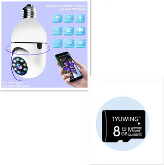 WiFi CAMERA 1080P Bulb 4X Zoom Camera E27 Home 5GWiFi Alarm Monitor Phosgene