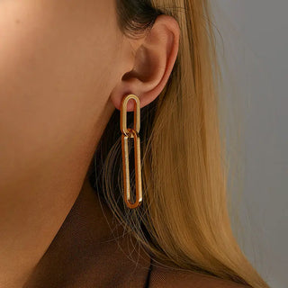 Women's Long And Simple Clip Earrings Phosgene