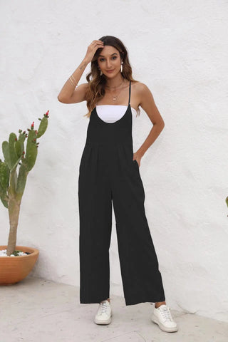 Women's Solid Color Casual Jumpsuit Phosgene