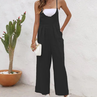 Women's Solid Color Casual Jumpsuit Phosgene