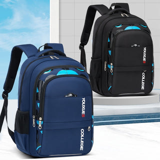 Simple Waterproof Multi-compartment Large Capacity Backpack - Phosgene