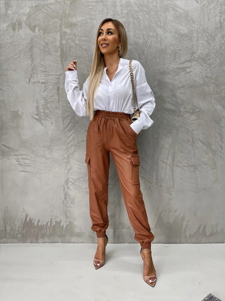 Fashion Ankle-tied Elastic Waist Pants Women - Phosgene