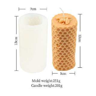 3D Honeycomb Silicone Candle Mold Phosgene