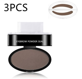 Eyebrow Powder Stamp Tint Stencil Kit Cosmetics Professional Makeup Waterproof Eye Brow Stamp Lift Eyebrow Enhancers Stencil Kit - Phosgene