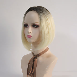 Women's Wigs With Medium Split Short Bob Gradient - Phosgene