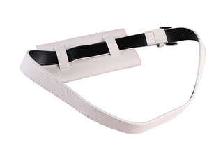 Litchi Pattern Mobile Phone Waist Bag Belt Type - Phosgene