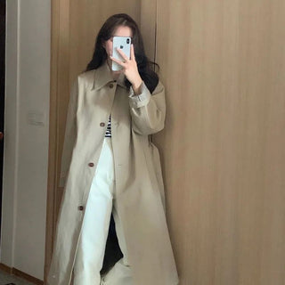 Korean Style Windbreaker Early Autumn Coat Women's Small - Phosgene