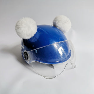 Hairball Ears Helmet Ornaments Skiing Cute Personality - Phosgene