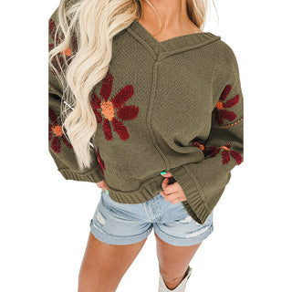 Fashion Floral Pullover Women - Phosgene