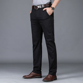 High Waist Stretch Business Casual Men's Trousers - Phosgene