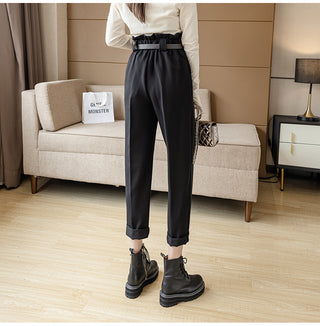 Women's Straight Leg Harlan Pants, New Autumn Outfit, Loose Fitting Suit Pants Phosgene