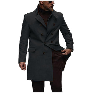 European And American New Plus Size Woolen Coat Men - Phosgene