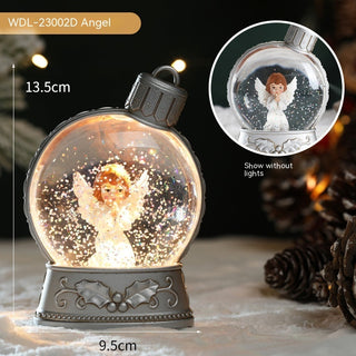 Christmas Holiday Decorations Luminous Simulation Flat Light LED Decoration Scene Layout Flame Light Home Decor - Phosgene