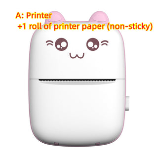 Mini Printer Portable Mini Bluetooth WiFi New Wrong Printer Mobile Phone Photo Title Note Hot Print Pocket Student Error Label Printer - Phosgene