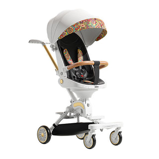 Can Sit And Lie Flat Two-way Folding Lightweight Shock-absorbing High-view Stroller - Phosgene