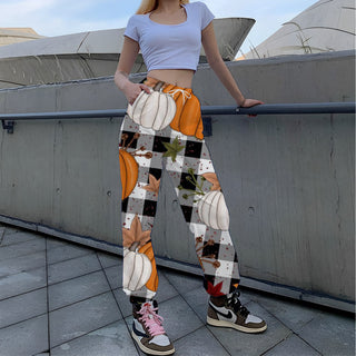 Printed Loose Tappered Sports Pants Fashion - Phosgene