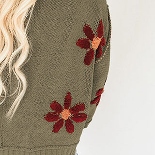 Fashion Floral Pullover Women - Phosgene