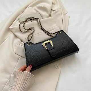 Women's Fashion Simple Chain Fashion Bag Shoulder Bag Casual Trend Crossbody Small Square Bag - Phosgene