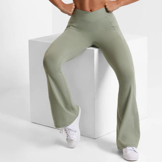 Women's Outdoor Sports Loose Yoga Bootleg Pants Phosgene