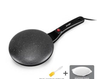 Breakfast Crepe Maker Spherical Non-stick Baking Pan, One Stick, Two Flips Phosgene