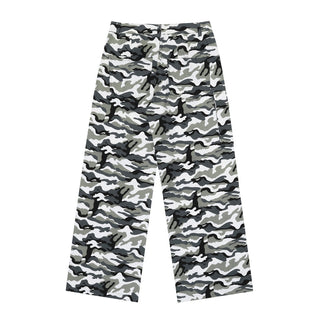 Camouflage Workwear Paratrooper Pants Male Phosgene