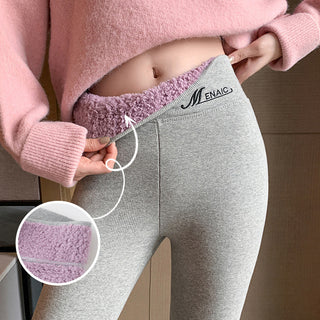 High Waist Slim Warm Cotton Pants Plus Size Pencil - Phosgene