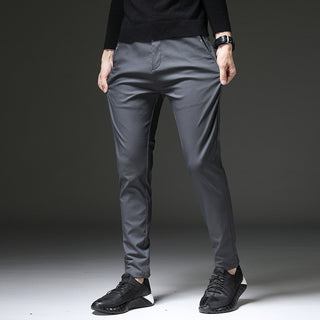 Men's Elastic Thin Casual Straight Pants - Phosgene