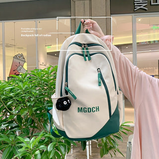 Casual Backpack Good-looking Schoolbag College Women's Simple All-match College Style - Phosgene