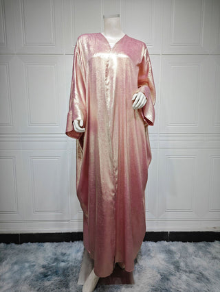 Muslim Fashion Bronzing Robe Abaya Outer Wear - Phosgene