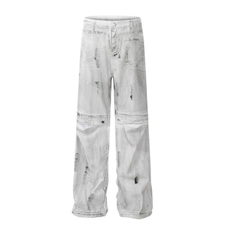 Fashion Personality Painting Splash-ink Jeans Men Phosgene