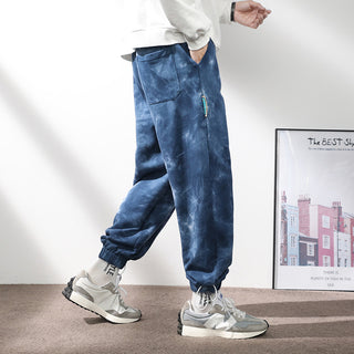 Elastic Waist Drawstring Ankle-tied Sweatpants Men - Phosgene