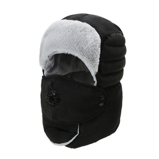 Women's Hat Cold-proof Hat Cycling Ear Protection Thickened Cold-proof Warm Cotton Cap - Phosgene