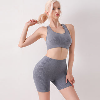 Seamless Yoga Clothes Two-piece Set - Phosgene