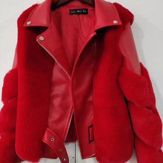 Women's Clothing Imitation Fur Women's Motorcycle Clothing Coat Autumn And Winter Young Coat - Phosgene