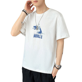 Loose Boys' T-shirt Trendy Cotton T-shirt Summer Phosgene