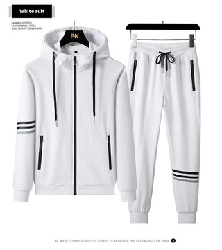 Men's Casual Sports Pure Cotton Hooded Sweater Trousers Two-piece Set - Phosgene