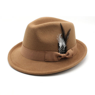 Men's Billycock Feather Fur Felt Hat - Phosgene