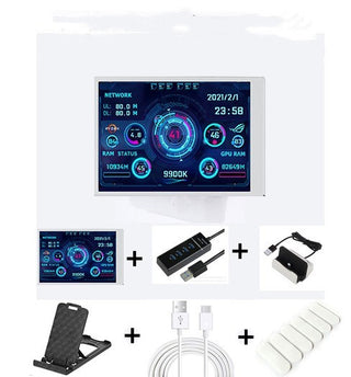 3.5-inch Computer Small Secondary Screen IPS Full View USB Chassis Monitor Date Display - Phosgene