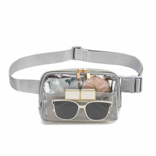 Female Minimalist Casual Transparent Waist Bag - Phosgene