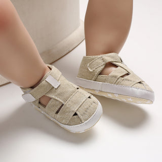 Kids Newborn Baby Boys Fashion Summer Soft Crib Shoes First Walker Anti Slip Sandals Shoe - Phosgene