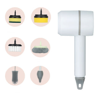 Electric Cleaning Brush Dishwashing Brush Automatic Wireless USB Rechargeable Professional Kitchen Bathtub Tile Cleaning Brushes - Phosgene