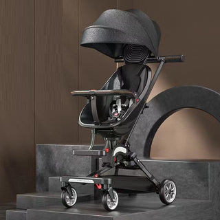 Can Sit And Lie Flat Two-way Folding Lightweight Shock-absorbing High-view Stroller - Phosgene