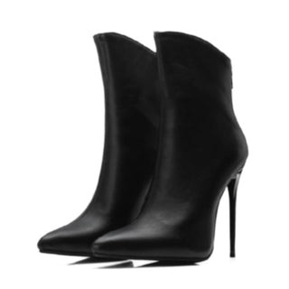 Women's Fashion Stiletto Pointed Ankle Boots - Phosgene