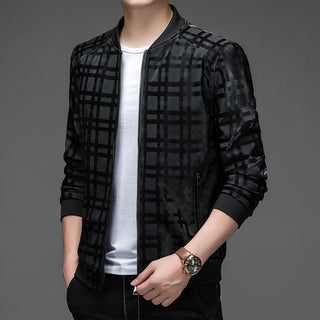 Baseball Collar Leather Coat Spring And Autumn Men - Phosgene