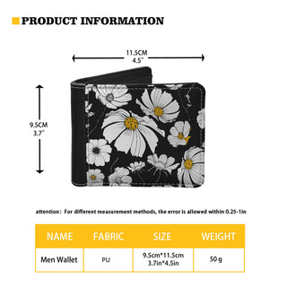 Men's PU Wallet Creative Pattern Printing Fashion Phosgene