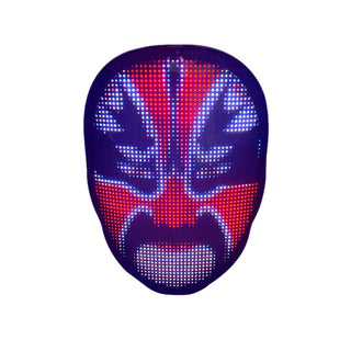 Halloween Face Masks Full Color LED Luminous Mask Face Changing Mask Party Bar Props - Phosgene